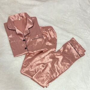 Silky Pink Pajama Set